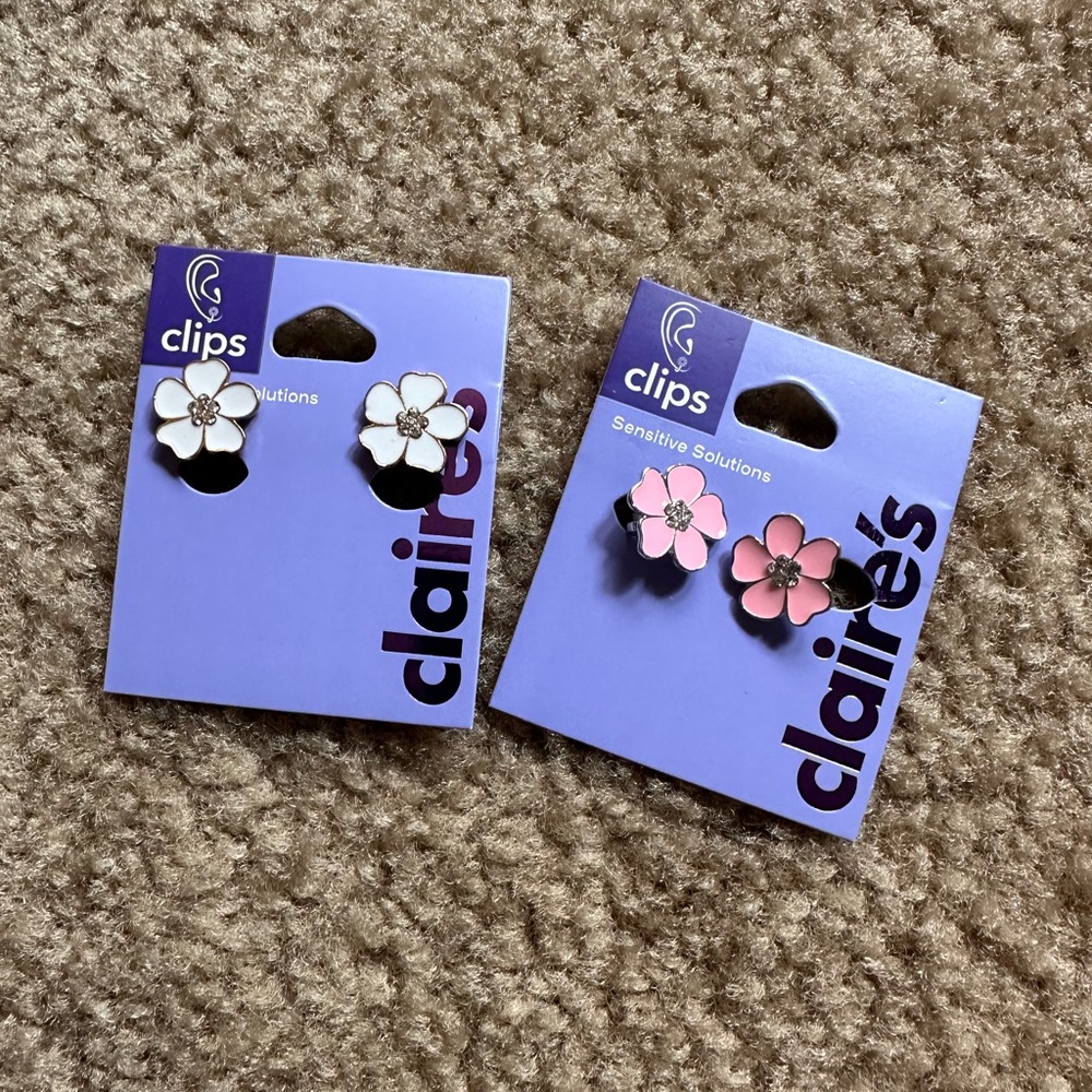 Claire’s Clip On Earrings